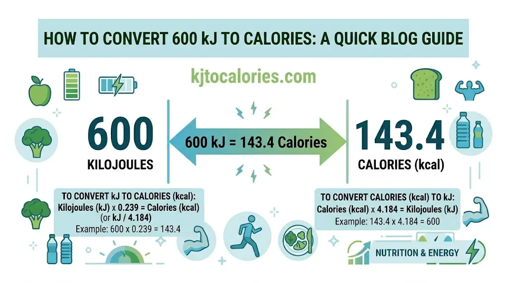 600 kJ to Calories