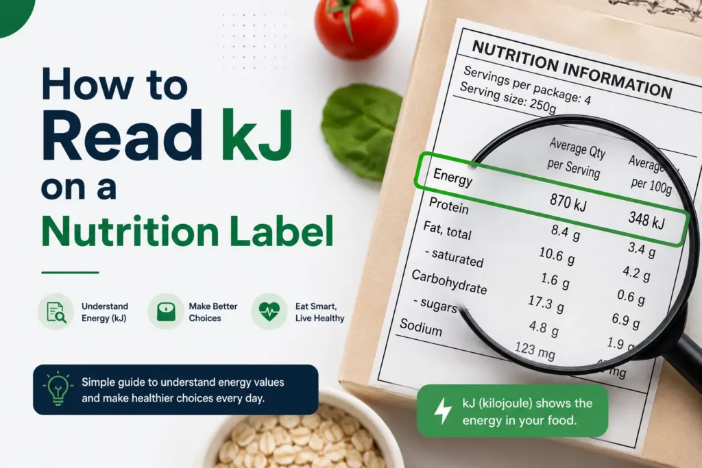 Read kJ on a Nutrition Label