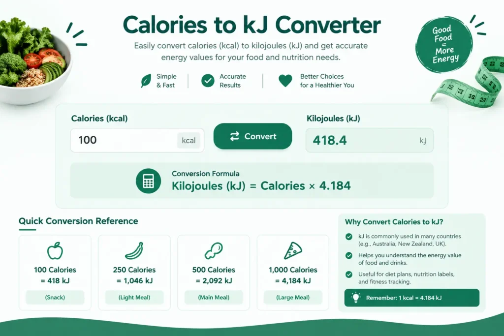 calories to kj